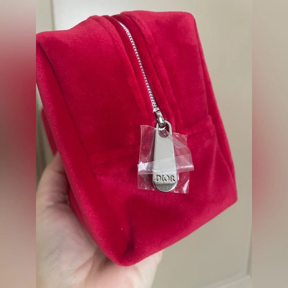 Dior velvet pouch
